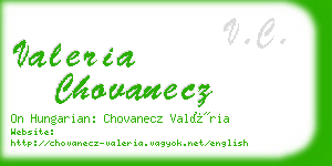 valeria chovanecz business card